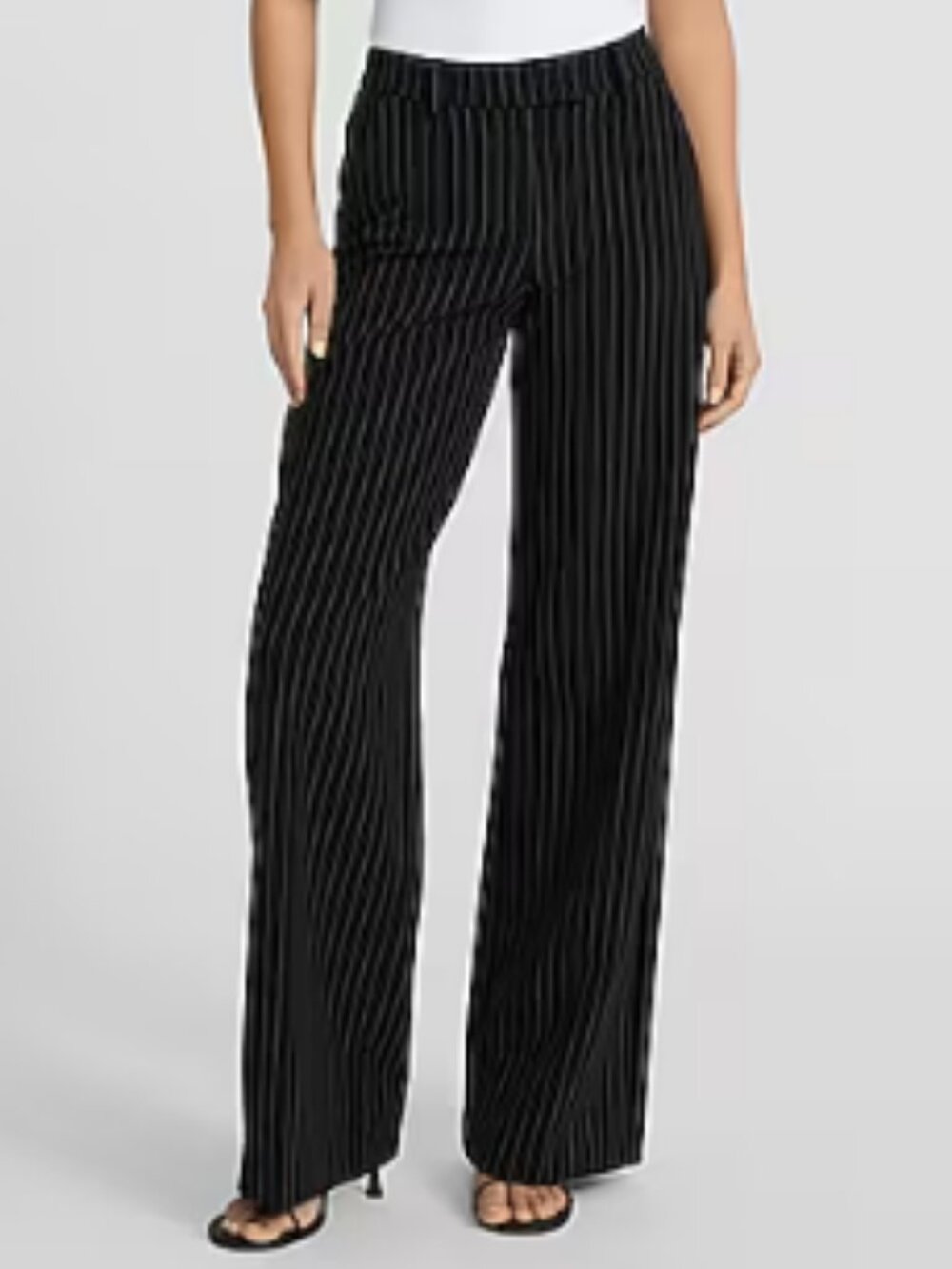 Express Editor Stretch Twill Mid Rise Pinstripe Pants; NWT; Size 16 Regular